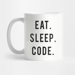 Eat. Sleep. Code. Programmer Humor Mug